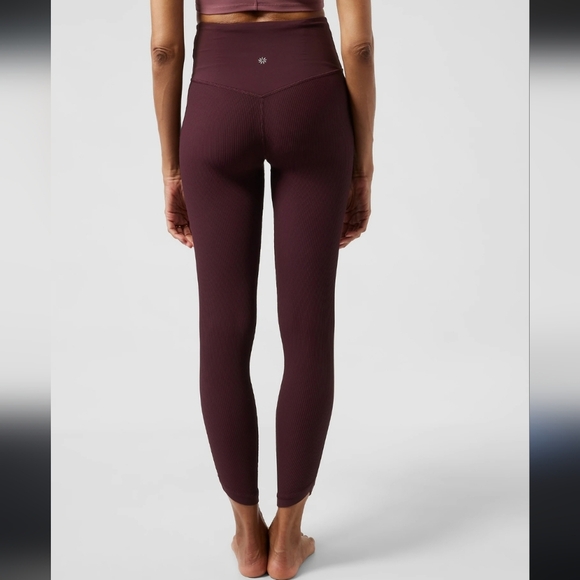 Rib Athleta Elation Crossover rib 7/8 tight legging - Picture 2 of 8